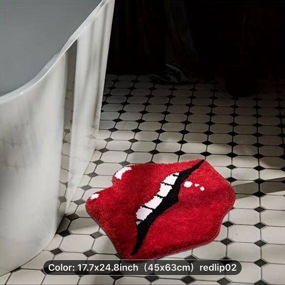 Red Lips rug - Picture 6 of 8